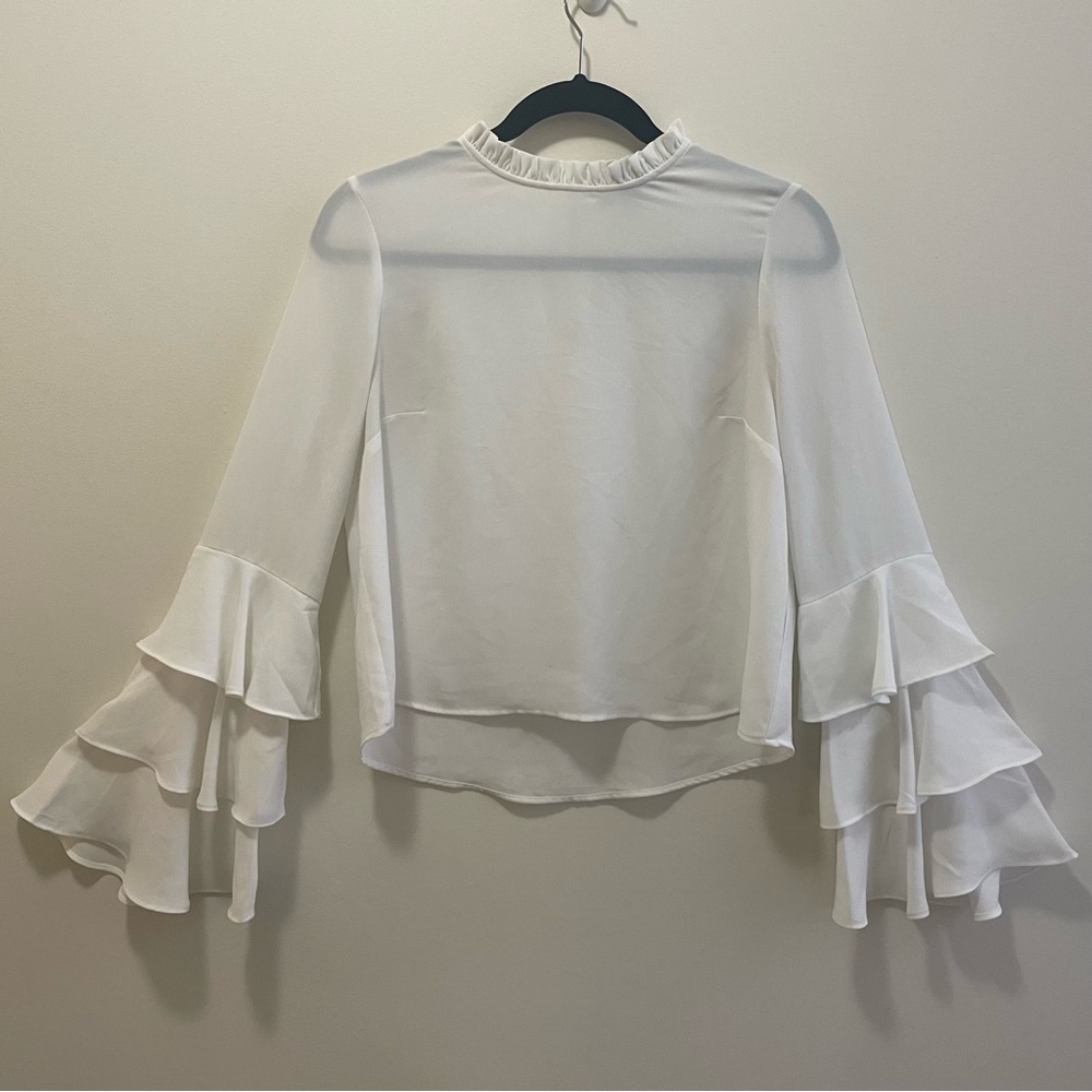 Forever 21 Ruffle Sleeve Blouse Size S